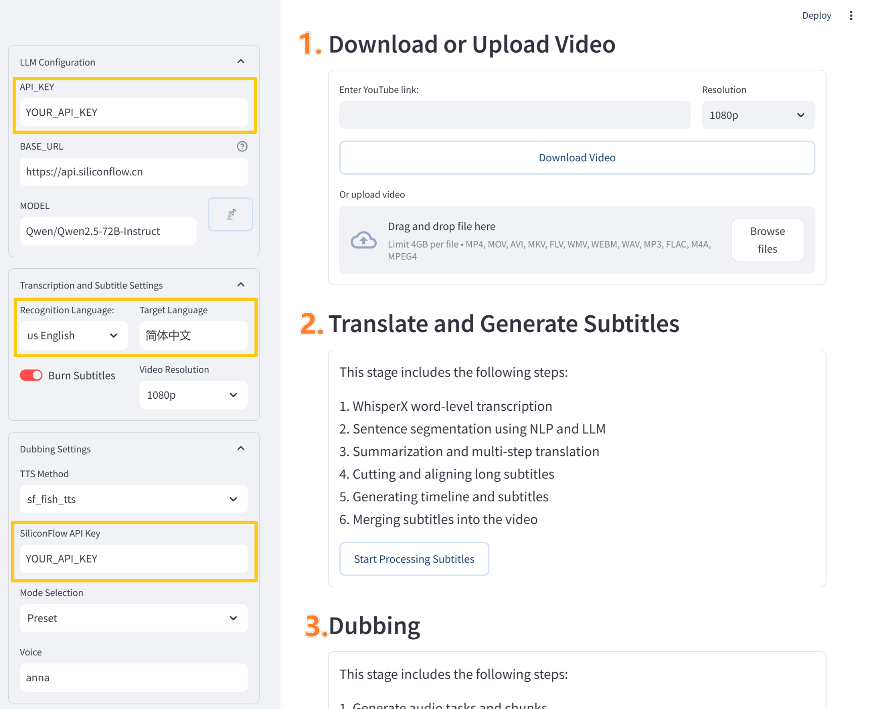 VideoLingo 一站式视频翻译本地化配音工具